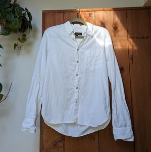 Rag & Bone NY White cotton linen button down shirt